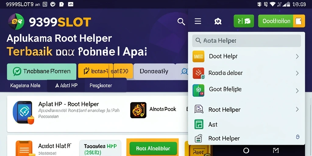 Tampilan antarmuka 9399SLOT yang sederhana dan mudah digunakan.