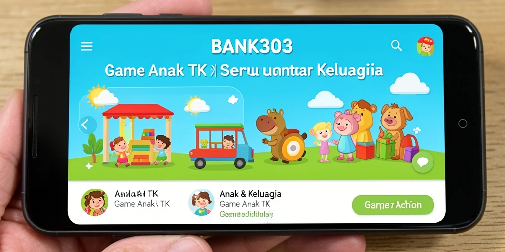 Tampilan antarmuka Game Anak TK BANK303 yang ceria dan menarik.