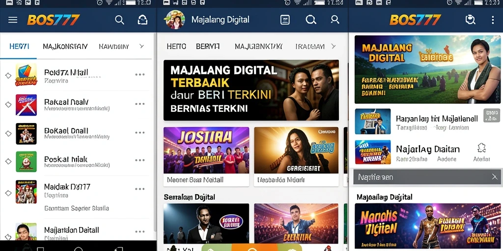 Antarmuka BOS777 yang modern dan intuitif untuk pengguna.