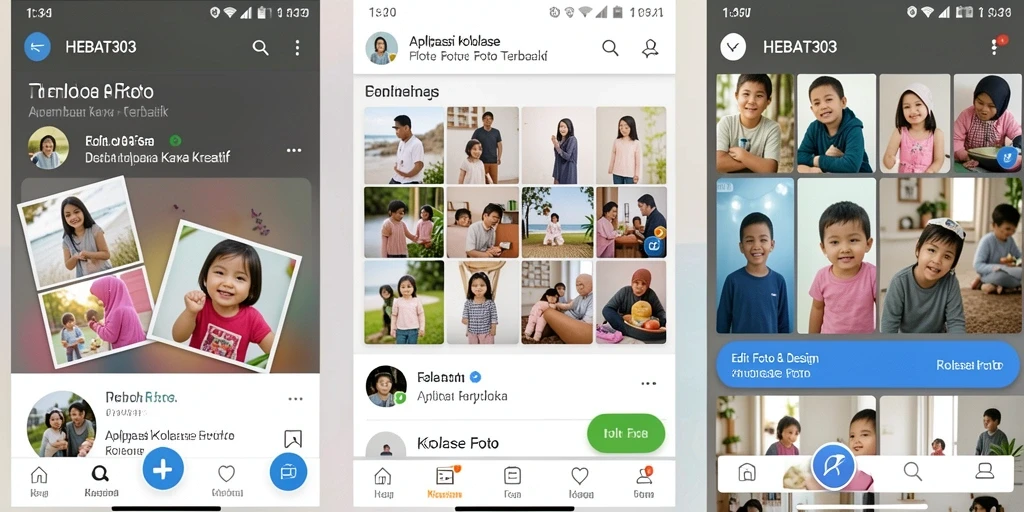 Tampilan antarmuka HEBAT303 untuk kolase foto yang menarik.
