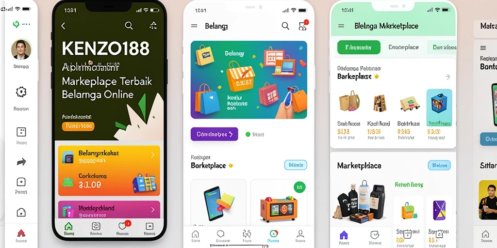 Antarmuka KENZO188 menampilkan berbagai produk dengan harga terbaik.