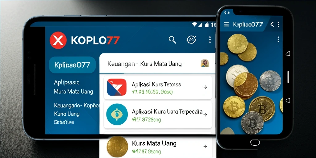 Tampilan antarmuka KOPLO77 dengan informasi kurs mata uang terbaru.