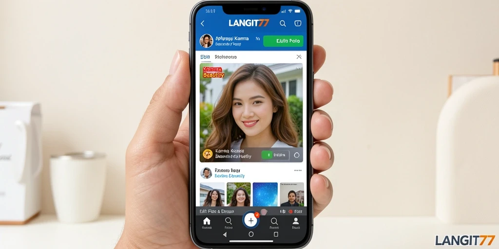 Antarmuka LANGIT77 yang menarik untuk pengguna dalam mengedit foto.