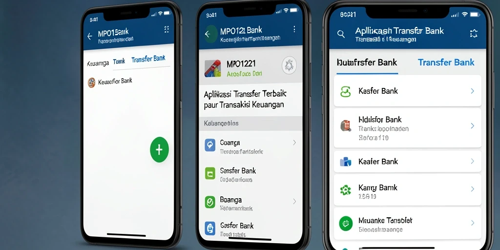 Antarmuka MPO1221 yang modern dan fungsional untuk transaksi bank.