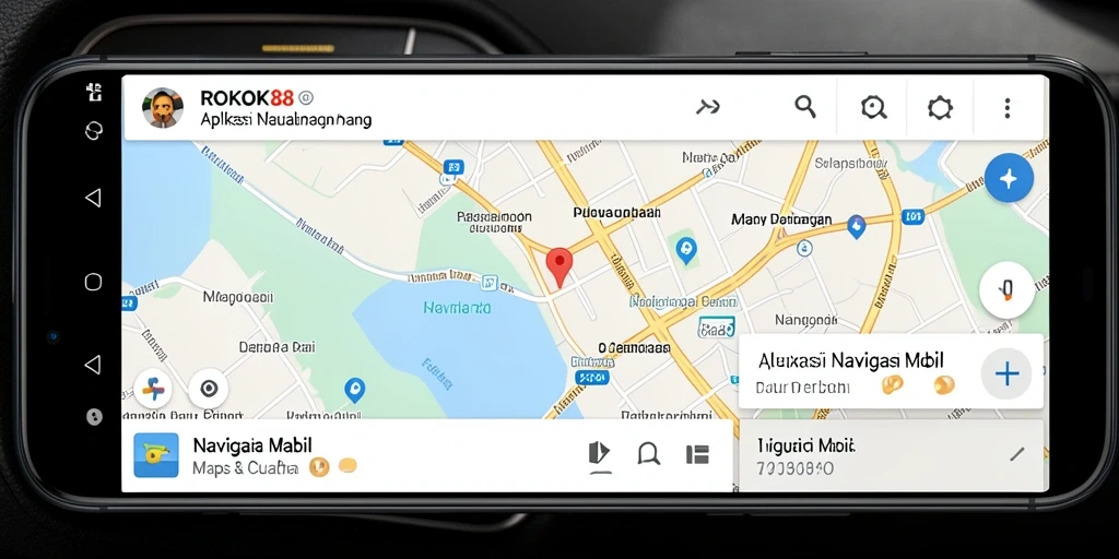 Tampilan antarmuka ROKOK88 yang user-friendly untuk Navigasi Mobil.
