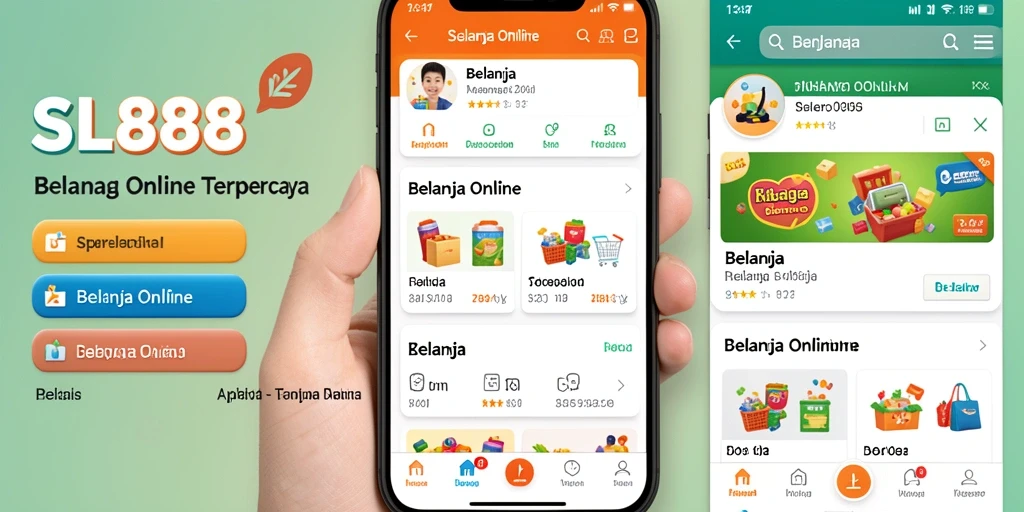 Antarmuka aplikasi SL888 yang menarik dan mudah digunakan.