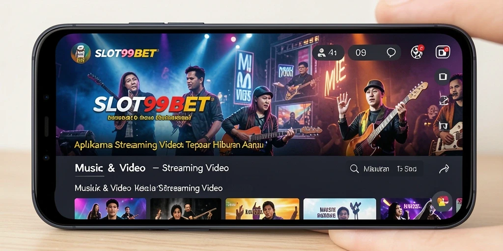 Tampilan antarmuka SLOT99BET yang sederhana dan intuitif untuk Streaming Video.